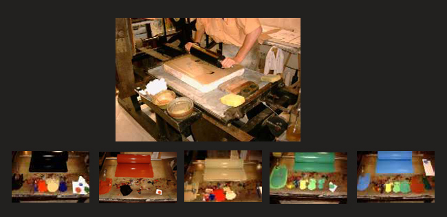 encrer la pierre lithographique